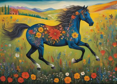 colorful horse,painted horse,equine,carnival horse,horse-heal,laughing horse,two-horses,horses,man and horses,galloping,equestrian,racehorse,horse running,a horse,horse,carousel horse,hay horse,arabian horse,black horse,wild horse,Illustration,Abstract Fantasy,Abstract Fantasy 16