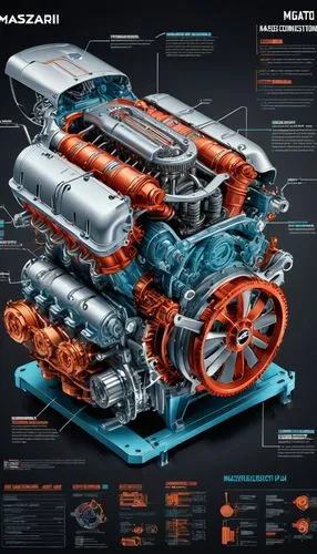 race car engine,powertrains,marussia,car engine,ecoboost,mazzanti,internal-combustion engine,wastegate,cutaway,mastercraft,mastretta,maserati,nissanit,mercedes engine,cutaways,transaxle,turboshaft,camshafts,mazda,mateschitz,Unique,Design,Infographics