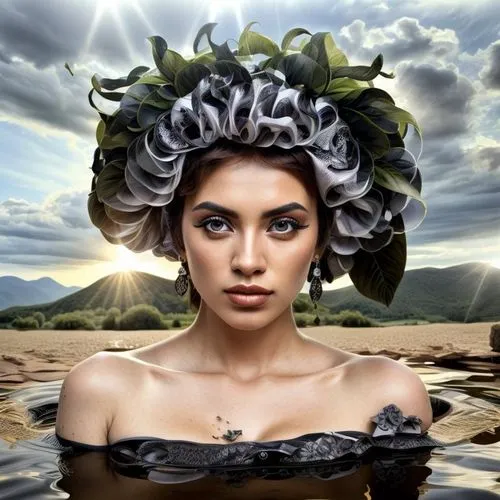 kahlo,celtic queen,frida kahlo,inanna,hispaniolan,fantasy portrait,beautiful bonnet,polynesian girl,amazonica,matangi,margairaz,maori,photoshop manipulation,mapei,mahdawi,desert flower,diwata,desert rose,catrina calavera,bonnet