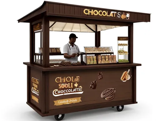 ice cream cart,ice cream stand,chocolatier,chokladboll,ice cream bar,giri choco,ice cream chocolate,coffeetogo,chocolate-covered coffee bean,chocolate bar,chocolate hazelnut,chocolate,choco,kiosk,battery food truck,ice chocolate,product display,swiss chocolate,sales booth,chocolate-covered raisin