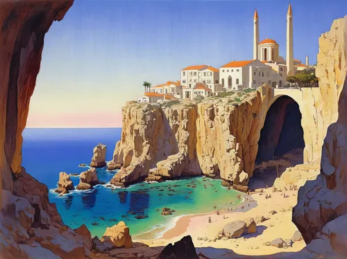 coastal landscape,travel poster,navagio,landscape with sea,mediterranean,aegean,navagio bay,dubrovnic,beach landscape,sea landscape,panoramic landscape,greek island,island of rab,mediterranean sea,aegean sea,karpathos,greek islands,dubrovnik,valdes peninsula,corsica,Art,Classical Oil Painting,Classical Oil Painting 14