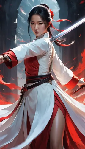 mulan,xing yi quan,wuchang,kenjutsu,geisha,red lantern,yi sun sin,wushu,hanbok,taekkyeon,goki,japanese martial arts,tai qi,katana,kitsune,siu mei,hwachae,xiaochi,zui quan,martial arts uniform,Conceptual Art,Fantasy,Fantasy 02