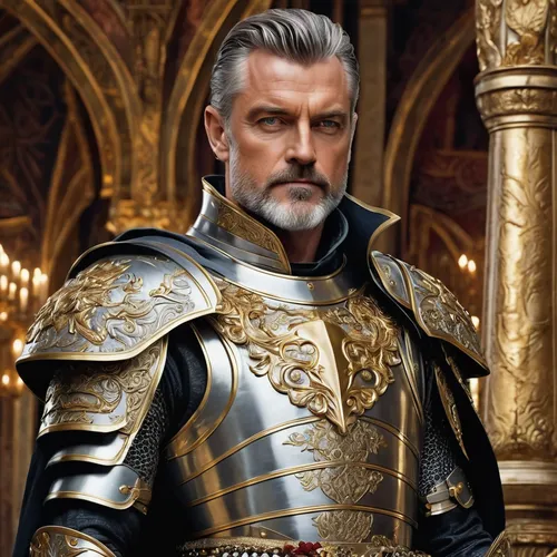 the emperor's mustache,htt pléthore,king arthur,emperor,emperor wilhelm i,cullen skink,king caudata,imperial coat,grand duke of europe,male elf,paladin,silver fox,witcher,grand duke,templar,crusader,artus,male character,the roman empire,camelot,Conceptual Art,Fantasy,Fantasy 24