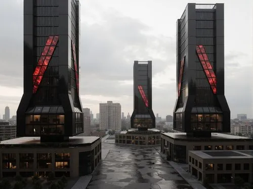 urban towers,oscorp,barad,stalin skyscraper,futuristic architecture,ordos,skyscrapers,metropolis,coruscant,high rises,arcology,cybercity,monoliths,kurilsk,international towers,highrises,megacorporations,the skyscraper,megacorporation,power towers