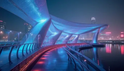 angel bridge,guangzhou,dragon bridge,bridges,bridge,soundbridge,pont,light trail,long exposure,blue hour,viola bridge,chongqing,rainbow bridge,footbridge,bridge new europe,colored lights,chengdu,blue light,bridged,brug,Photography,General,Realistic