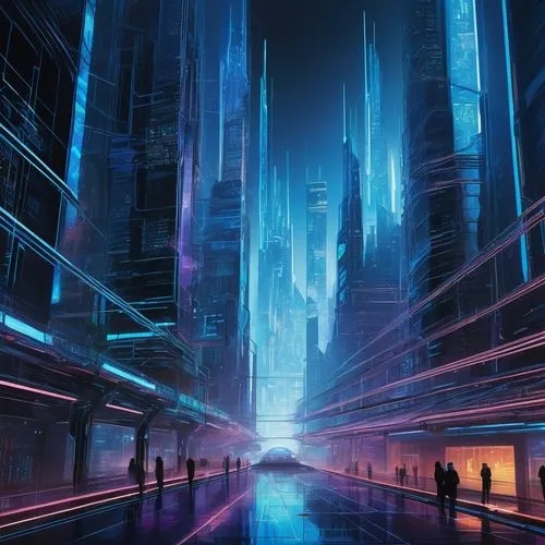 cybercity,futuristic landscape,cyberpunk,cyberworld,cybertown,cityscape,cyberport,coruscant,metropolis,cyberscene,bladerunner,polara,cyberia,neuromancer,futuristic,tron,cityzen,dystopian,futurist,fantasy city,Conceptual Art,Sci-Fi,Sci-Fi 23