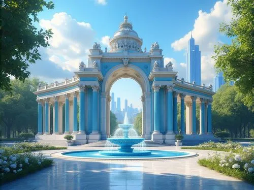 white temple,fountain of friendship of peoples,water palace,city fountain,agrabah,fountain,marble palace,temples,water fountain,decorative fountains,fountains,hall of supreme harmony,stone fountain,moor fountain,neptune fountain,katara,garden of the fountain,tajmahal,artemis temple,eckankar,Photography,General,Realistic