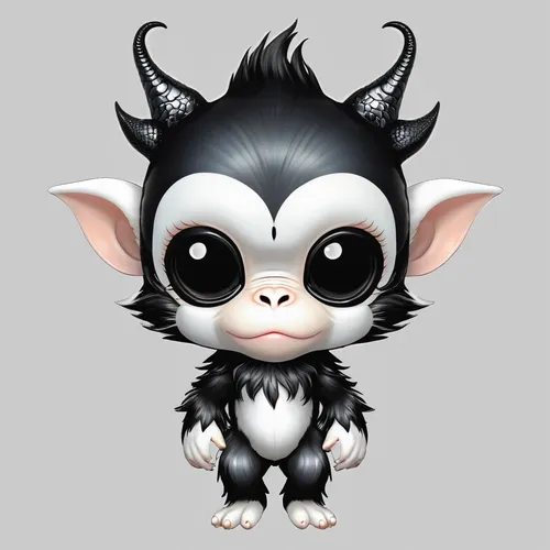 marmoset,tamarin,vampire bat,frankenweenie,scandia gnome,imp,aye-aye,tasmanian devil,halloween vector character,little panda,cute cartoon character,critter,japanese chin,fruit bat,tropical bat,yak cub,daemon,possum,hog xiu,goblin,Illustration,Abstract Fantasy,Abstract Fantasy 10