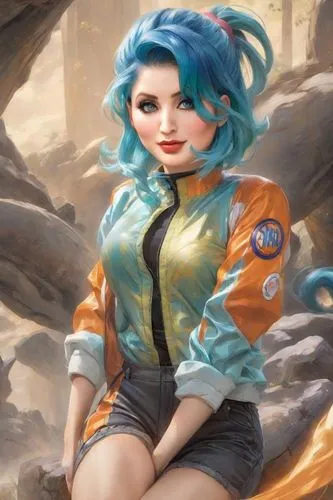 bulma,jinx,evie,transistor,ramona,jenji,bulla,vi,naimiy,coraline,rockabella,aquanaut,karou,aviatrix,sportacus,astrobiologist,liora,lovett,pixie,kori,Digital Art,Impressionism