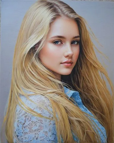 blond girl,oil painting on canvas,oil painting,gavrilova,eleniak,petrushova,Illustration,Paper based,Paper Based 15