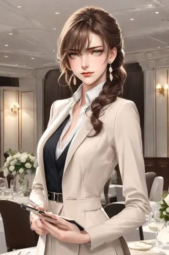 business woman,businesswoman,business girl,business women,elegant,elegance,honmei choco,bussiness woman,silver wedding,exclusive banquet,concierge,receptionist,realdoll,caterer,butler,hostess,fine dining restaurant,bridal clothing,poker primrose,waitress