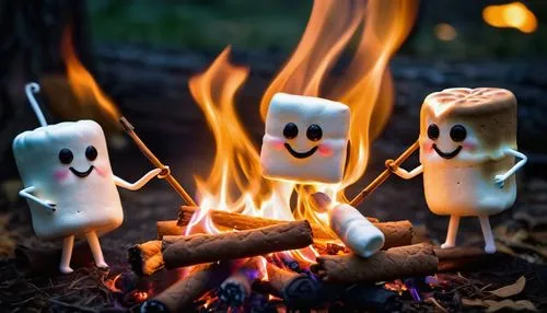 marshmallows,mallow family,marshmallow art,campfire,campfires,bonfire,real marshmallow,log fire,s'more,wood fire,fireside,barbecue torches,halloween ghosts,camp fire,fire background,stick children,marshmallow,barbeque,barbecue,pyrogames,Photography,Artistic Photography,Artistic Photography 04