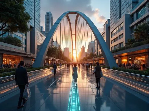 skybridge,difc,dubai frame,the dubai mall entrance,futuristic architecture,abdali,rainbow bridge,sathorn,costanera center,transbay,sathon,calatrava,guangzhou,taikoo,whampoa,mubadala,ghurair,payoh,ortigas,dubay,Photography,General,Realistic