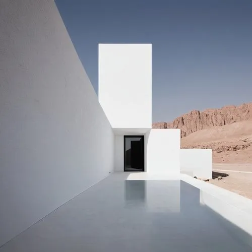 amanresorts,dunes house,cubic house,mahdavi,turrell,white room,whitebox,chipperfield,siza,yazd,architectural,cooling house,desert landscape,architecture,cycladic,frame house,archness,archidaily,superadobe,mirror house,Illustration,Black and White,Black and White 33