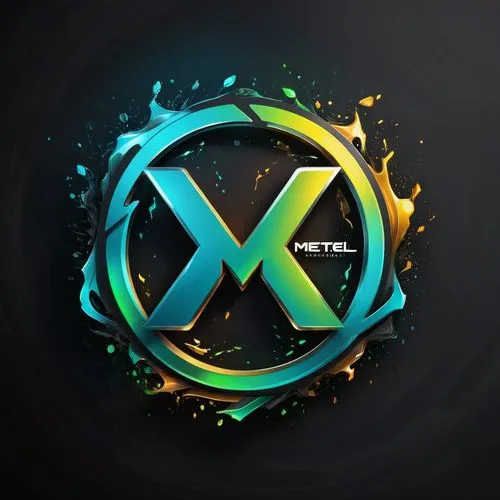 "Magic Render" logo in metel finish
,an abstract colorful letter logo made out of liquid,meta logo,steam logo,nextel,mobile video game vector background,logo header,extel,Unique,Design,Logo Design