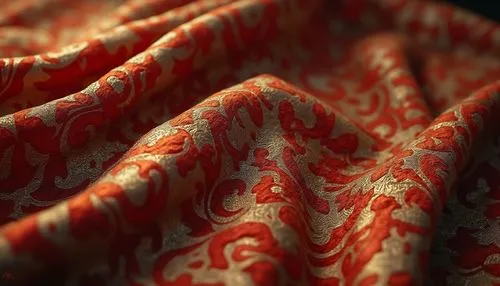 kimono fabric,fabric texture,brocade,coral swirl,red tablecloth,fabric design,cloth,fabric,rolls of fabric,tablecloth,linen,tablecloths,paithani silk,draperies,textile,jacquard,silk red,traditional patterns,ikat,paisley pattern,Photography,General,Realistic