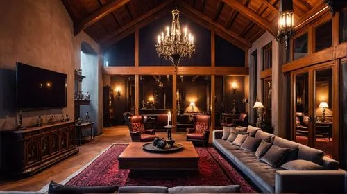 luxury home interior,sitting room,great room,interior decor,living room,family room,interior design,home interior,fireplace,fireplaces,furnishings,ornate room,livingroom,opulently,interiors,fire place,wooden beams,loft,inglenook,greystone,Photography,General,Realistic