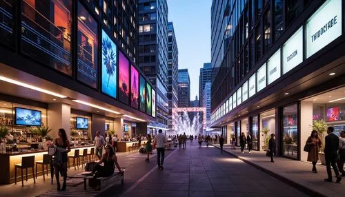 shopping street,time square,citycenter,bloomingdales,times square,storefronts,cybercity,avenues,fashion street,pedestrian zone,new york streets,wangfujing,artium,colored lights,macerich,costanera center,cheapside,shinjuku,5th avenue,rockefeller plaza