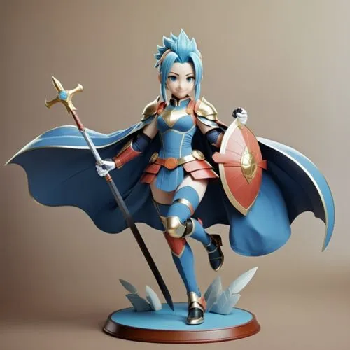 3d figure,zerguini,vax figure,lyria,3d model,game figure,Unique,3D,3D Character