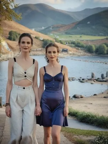 Urlaubsbild Mutter & Tochter,two women are holding hands by the water,celtic woman,lesbos,seoige,dempsie,riverdance,karmin,Photography,General,Cinematic