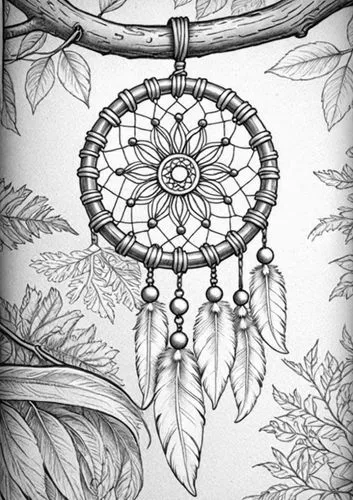 dream catcher,mandala flower illustration,dreamcatcher,mandala background,mandala flower drawing,boho art style,Design Sketch,Design Sketch,Detailed Outline