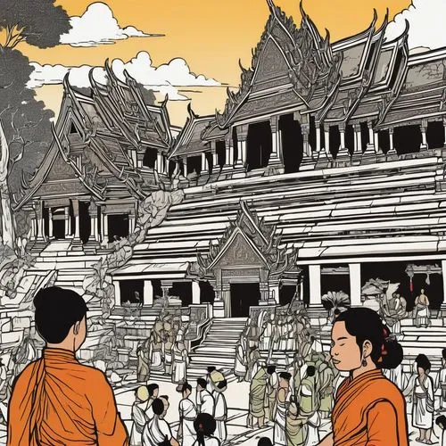 dhammakaya,theravada buddhism,bhikkhu,borobodur,borobudur,dhamma,kuntoro,bhikkhuni,kiyomizu,jokhang,kannon,sakyamuni,vesak,bhikkhunis,kamakura,bhikkhus,mandalay,mahaparinirvana,shambhala,hall of supreme harmony,Illustration,Vector,Vector 03