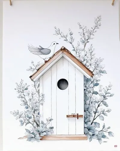 bird house,birdhouse,bird home,wooden birdhouse,pigeon house,birdhouses,cuckoo clock,winter house,cuckoo clocks,insect house,nesting box,bee house,decoration bird,chicken coop door,snowhotel,a chicken coop,nest box,chicken coop,snow roof,snow house,Illustration,Japanese style,Japanese Style 17