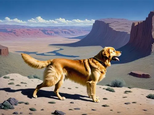 kangal,dingoes,saluki,namib,desert landscape,afghan hound,Conceptual Art,Sci-Fi,Sci-Fi 16