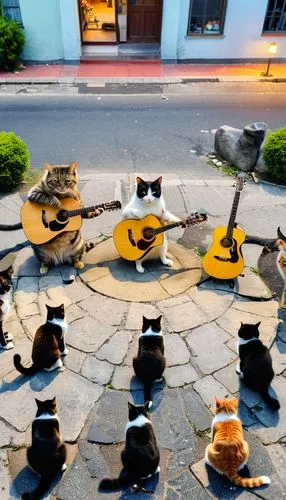 cavaquinho,stray cats,serenata,town musicians,gitanes,guitarra