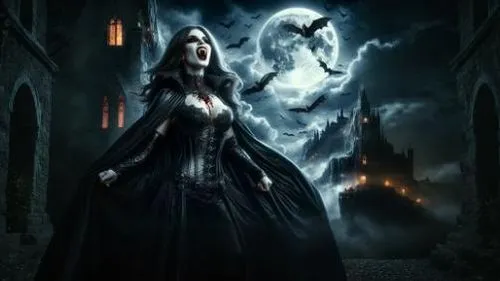 gothic woman,malefic,ravenloft,ghostley,gothic style,dark gothic mood