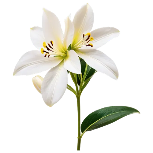 Alstroemeria flower, white petals, yellow center, delicate appearance, subtle shine, soft focus, close-up shot, shallow depth of field, warm lighting, vibrant color, 1/2 composition, intricate details