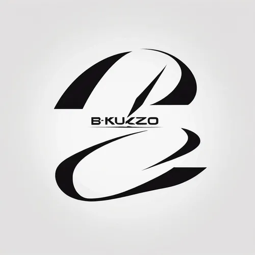 minimalist Logo for Bxkuzo on the theme of Silhouette of a supercar, vector art, flat design,  white background,buzuq,briza media,logotype,breze,logodesign,logo header,social logo,bazaruto,brut,buzzer