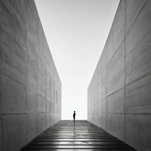 holocaust memorial,wall,holocaust museum,9 11 memorial,blackandwhitephotography,concrete wall,concrete background,hall of the fallen,lincoln memorial,unknown soldier,minimalism,concrete,concrete blocks,concrete slabs,gray-scale,abraham lincoln memorial,tomb of the unknown soldier,walkway,vanishing point,concrete construction,Illustration,Black and White,Black and White 33