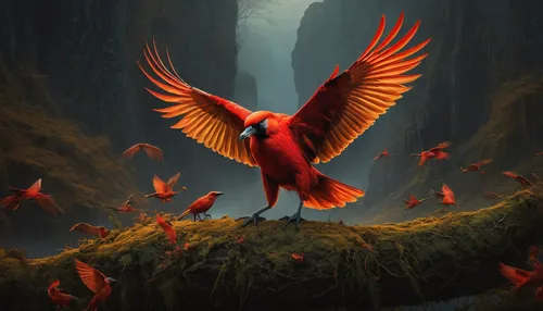 light red macaw,scarlet macaw,macaws of south america,macaws,red bird,crimson finch,scarlet ibis,red cardinal,king parrot,macaw hyacinth,cardinals,macaw,beautiful macaw,bird of paradise,northern cardinal,fawkes,cardinal,bird kingdom,songbird,fire birds,Photography,General,Fantasy