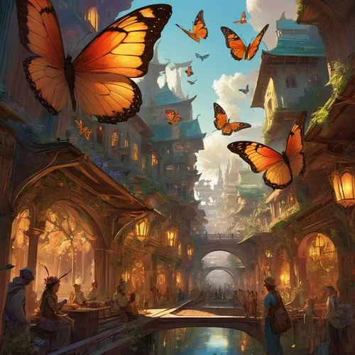 butterfly background,gatekeeper (butterfly),butterflies,ulysses butterfly,moths and butterflies,fairy world,isolated butterfly,butterfly isolated,fantasy picture,vanessa (butterfly),fantasy landscape,fantasy art,hesperia (butterfly),butterfly,world digital painting,aurora butterfly,chasing butterflies,3d fantasy,bird kingdom,flutter,Conceptual Art,Fantasy,Fantasy 18