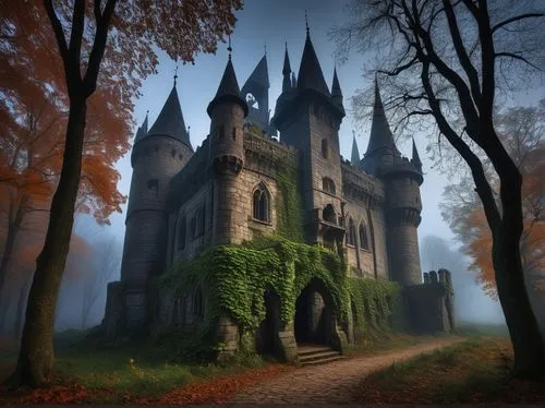 haunted castle,fairytale castle,ghost castle,fairy tale castle,castle of the corvin,haunted cathedral,gothic style,witch's house,ravenloft,the haunted house,haunted house,bethlen castle,gothic,witch house,castle,medieval castle,fantasy picture,neogothic,gothic church,dracula castle,Art,Classical Oil Painting,Classical Oil Painting 27