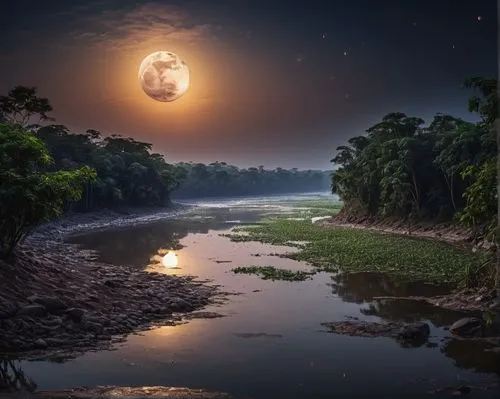 amazonas,kinabatangan,amazonia,moonlit night,moonesinghe,hanging moon,moon photography,moon at night,tambopata,moonrise,river landscape,pantanal,guiana,bangladesh,moonlit,teleamazonas,moonlighted,moonscape,moonbow,full moon,Photography,General,Natural