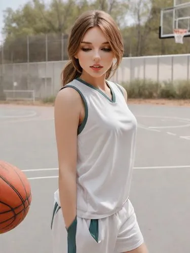 basketball player,basketballer,sports girl,hoopster,hailee,outdribbled