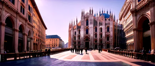 milan cathedral,milan,virtual landscape,3d rendering,viennese,3d rendered,milanesi,milano,townscape,city scape,neogothic,turin,duomo square,pedestrianized,duomo di milano,grand place,coruscant,munich,3d render,streetscape,Conceptual Art,Sci-Fi,Sci-Fi 23