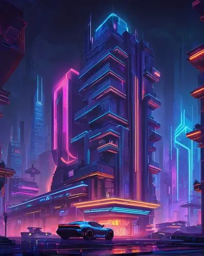 cybercity,cybertown,futuristic landscape,colorful city,cyberport,cityscape,synth,cyberpunk,cyberia,futuristic,metropolis,fantasy city,polara,80's design,cyberworld,cyberscene,microdistrict,hypermodern,futurist,scifi,Unique,Pixel,Pixel 05