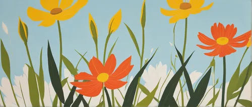 tulip background,orange tulips,wild tulips,springtime background,spring background,flower painting,jonquils,tulips,two tulips,tulipa,daffodils,tulip flowers,flowers png,yellow orange tulip,flower background,minimalist flowers,tulips field,spring flowers,daffodil field,tulip field,Conceptual Art,Oil color,Oil Color 13