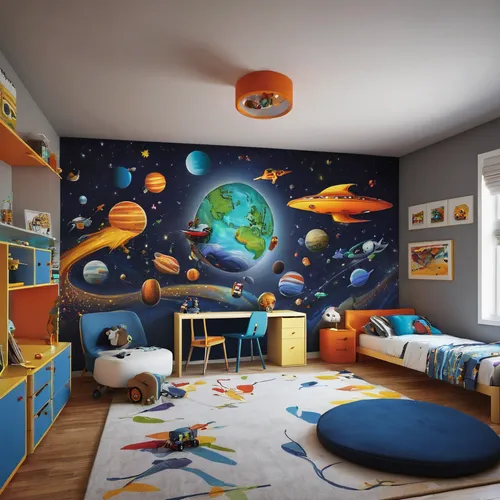 kids room,children's bedroom,boy's room picture,children's room,baby room,nursery decoration,children's interior,great room,the little girl's room,sky space concept,sky apartment,ufo interior,children's background,sleeping room,space art,room newborn,little man cave,playing room,large space,space,Conceptual Art,Daily,Daily 01