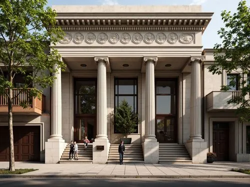 athenaeum,doric columns,house with caryatids,atheneum,peabody institute,henry g marquand house,kunstverein,portico,palladian,rijksakademie,kunstakademie,athens art school,wolfsonian,vneshtorgbank,palladio,neoclassical,public library,ludwig erhard haus,ashmolean,court building