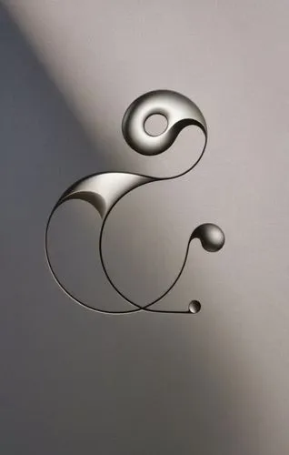 "S " logo,an abstract metal artwork hanging from the ceiling,ampersand,treble clef,apple monogram,calligraphies,volutes,calligraphic,Photography,General,Commercial