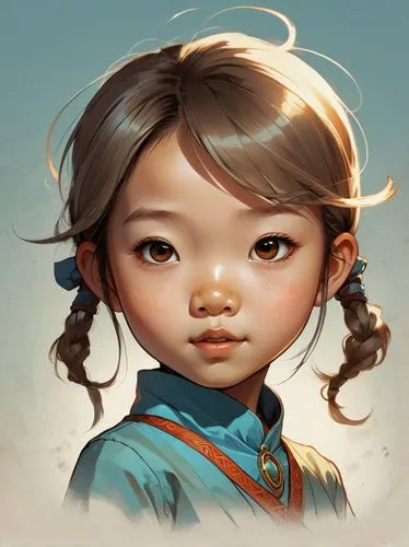  litle girl with spark illustration sketch, collor backround,mongolian girl,katara,zhiyuan,rongfeng,kommuna,xiaowen,yanzhao,qianfei,mulan,mystical portrait of a girl,xiaomei,qiwen,nanzhao,xiaoxi,yunwe