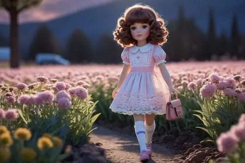 girl in flowers,field of flowers,little girl in pink dress,girl picking flowers,clover meadow,springtime background,blooming field,flower girl,flower field,female doll,spring background,meadow in pastel,doll dress,flowers field,primrose,girl in the garden,beautiful girl with flowers,picking flowers,dress doll,sea of flowers,Conceptual Art,Sci-Fi,Sci-Fi 23