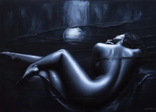 Passion Sexy Painting ,Naked Woman  Abstract Body Art Oil Painting
,fathom,water nymph,naiad,volou,siren,gothika,dark art,languid,sirene,recline,radebaugh,giger,inviolate,nereid,selene,unharnessed,amp