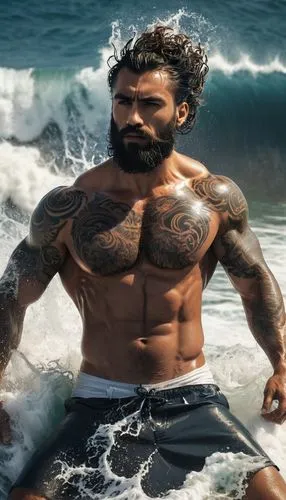 momoa,aquaman,khal,drogo,atlantean,vainikolo,sea god,tatau,merman,alexios,ranveer,derivable,maualuga,bahubali,god of the sea,poseidon,ammerman,blackbeard,atharva,gladio,Conceptual Art,Fantasy,Fantasy 11