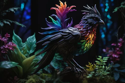 ornamental bird,nicobar pigeon,an ornamental bird,tropical bird,feathers bird,bird-of-paradise,raven sculpture,bird painting,3d crow,bird of paradise,colorful birds,phoenix rooster,tropical bird climber,color feathers,tropical birds,nature bird,decoration bird,bird kingdom,flower bird of paradise,scheepmaker crowned pigeon,Photography,Artistic Photography,Artistic Photography 02