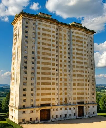 an ornate apartment building that appears to be built from the ground,nemacolin,livno,kempinski,nalchik,leterme,piatra,Photography,General,Realistic